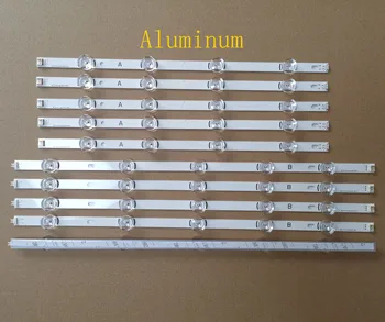 

10PCS/set LED Strip Compatible LG 49LF5500-UA LC490DUE MGA6 Innotek DRT 3.0 49 A B 6916L-1944B 6916L-1945B