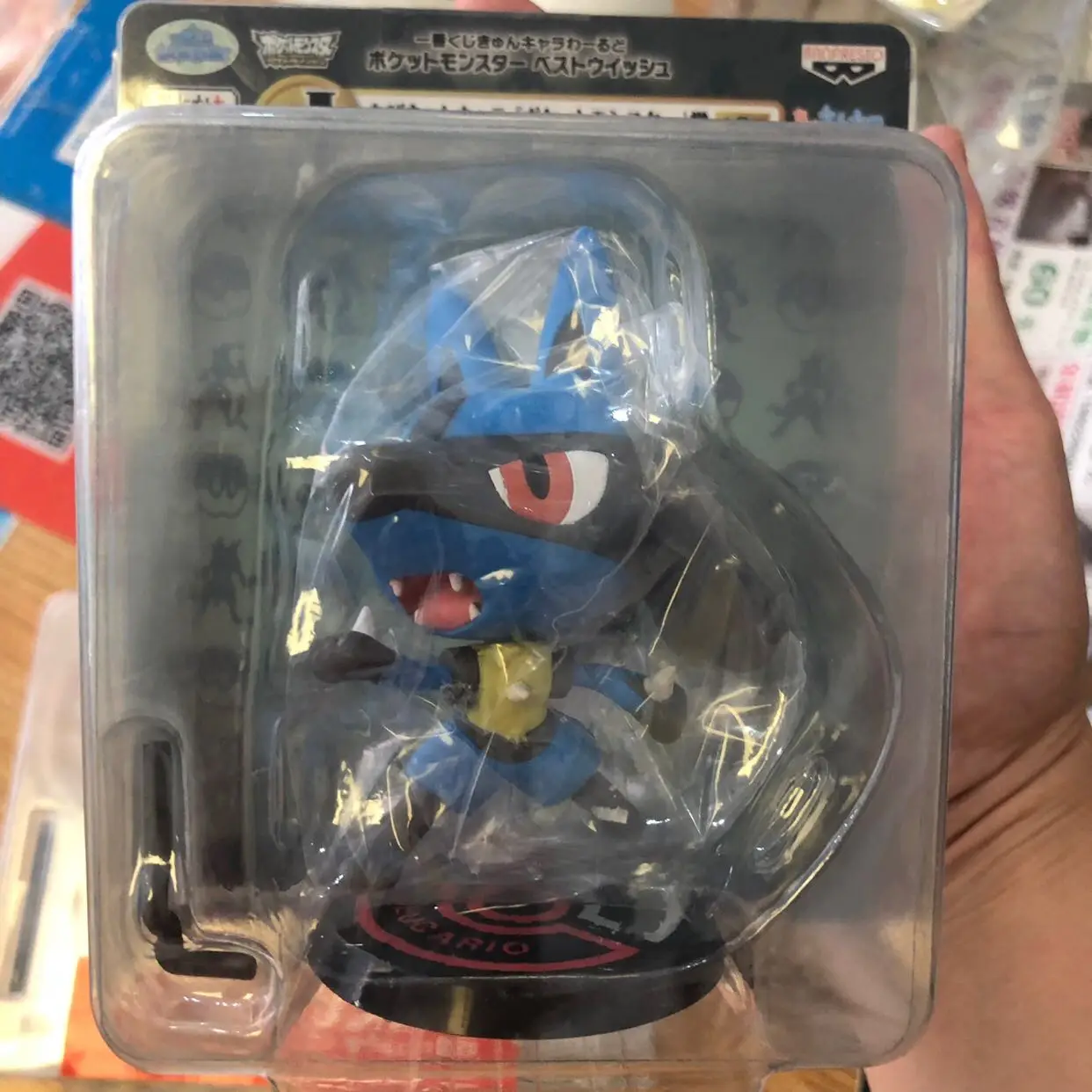 Boneco Brinquedo Articulado Lucario Pokémon Pokébola Na Caixa em