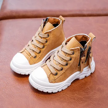 

Comfy Kids Winter New Children Warm And Cozy Out Door Boots British Martin Short Boots For Boys And Girls