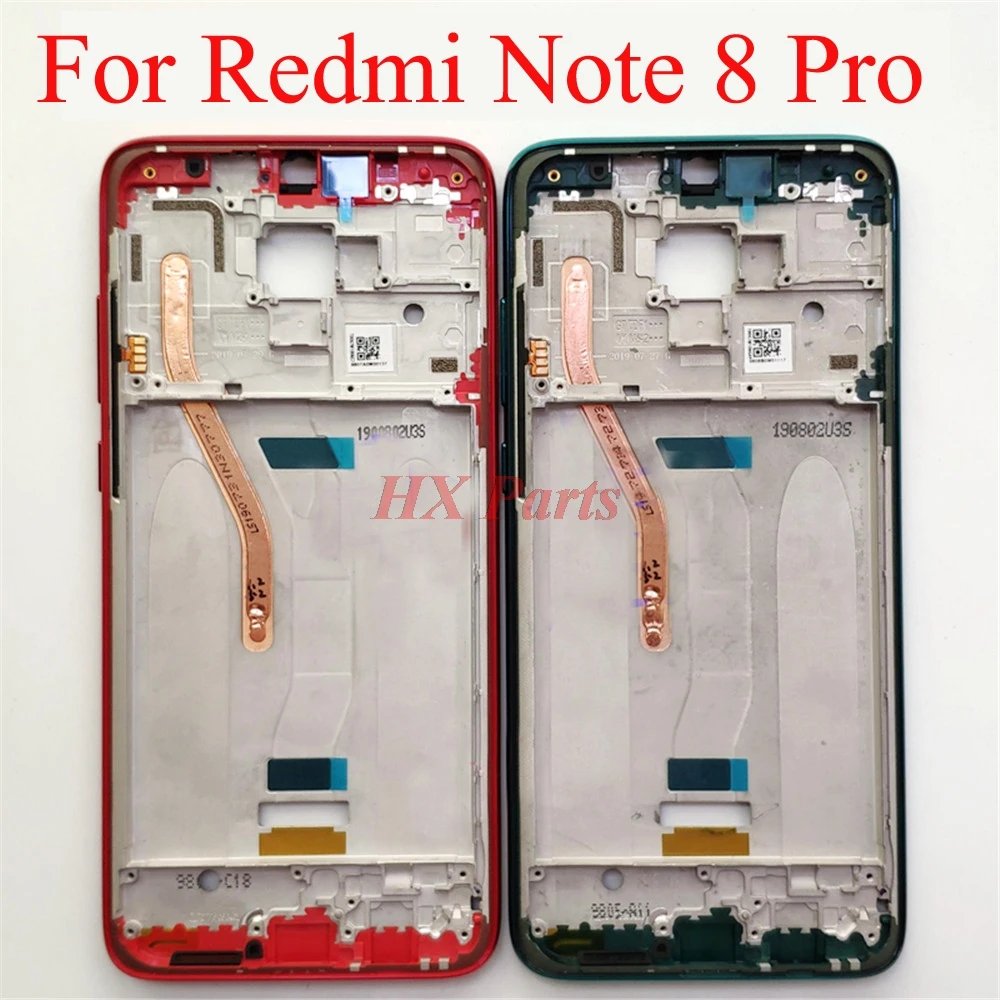 6 3 ''lcd Рамка для Xiaomi Redmi Note 8 передняя рамка Лицевая панель Корпус чехол