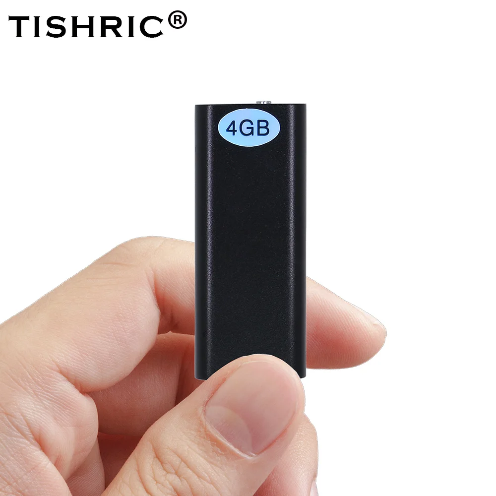  TISHRIC 4GB Usb Voice Recorder MP3 Player Flash Drive Digital Voice Recorder Dictaphone Recording D