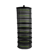 Rede de secagem de ervas 6/8 camadas de tecido dobrável redes de secagem de ervas rack de secagem fecho de correr design rede de secagem para ervas gomos feijão