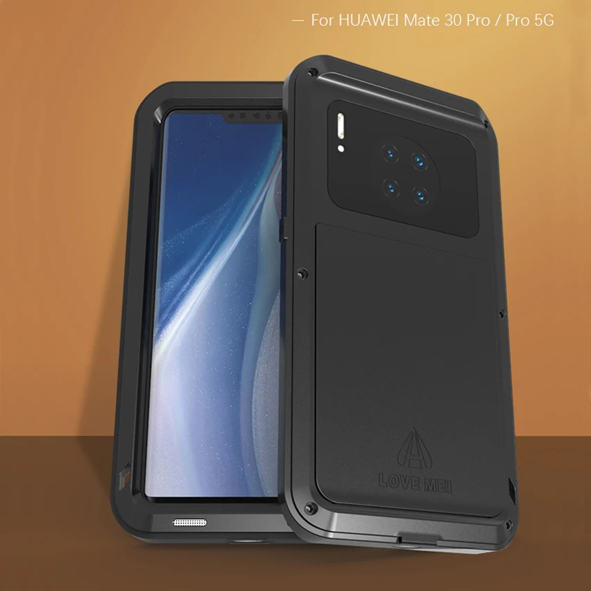 LOVE MEI мощный чехол для huawei mate 30 5G чехол mate 30 Pro металлический чехол для телефона s с закаленным стеклом
