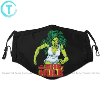 

Hulk Mouth Face Mask She Hulk Facial Mask Kawai Funny with 2 Filters for Adult
