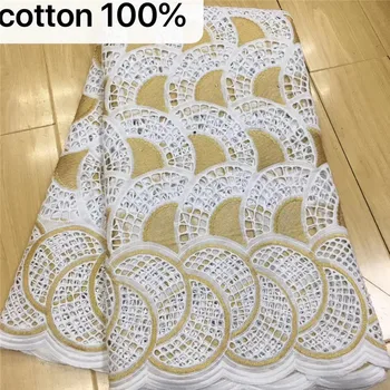 

2020 High Quality Swiss Voile Laces In Switzerland 100% Cotton African Dry Cotton Laces Fabrics Swiss Voile Lace 5Yards kc82-882