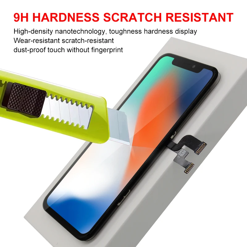 Класс AAA+++ для iPhone X XS XR XS MAX lcd с 3D сила кодирующий преобразователь сенсорного экрана в сборе для iPhone X ЖК-дисплей без битых пикселей
