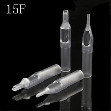 PEPAX 100 шт разные размеры татуировки наконечники трубы 15F наконечники для иглы татуировки круглые алмазные плоские/Magnum стерилизованные наконечники ручки татуировки