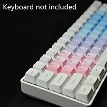 

37 Keys PBT Keycaps Backlit Double Injection-Color Keycap Set For Mechanical Keyboard For Cross Shaft Keyboard