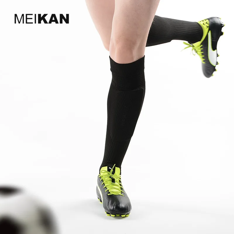 MEIKAN Football Shin Guards Socks With Pocket For Football Shin Pads Leg Sleeves Supporting Professional Sports Soccer Socks