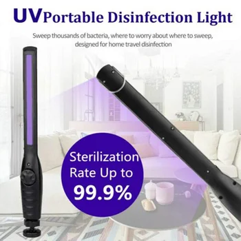 

USB Lamp Lights Sterilizer Mobile Handheld Rechargeable Ultraviolet Germicidal Lamp Bactericide UV Disinfection