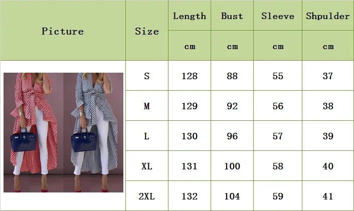 High Street Women Stripe Shirts Long Sleeve V-neck Loose Tops Blouse Striped Tied Front Dip Hem Shirt With Belt Long Shirts