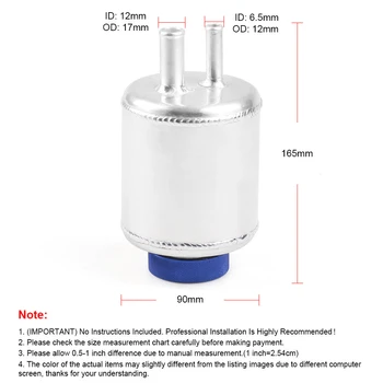 

Universal Power Steering Fluid Reservoir Tank Aluminum Replace Accessories