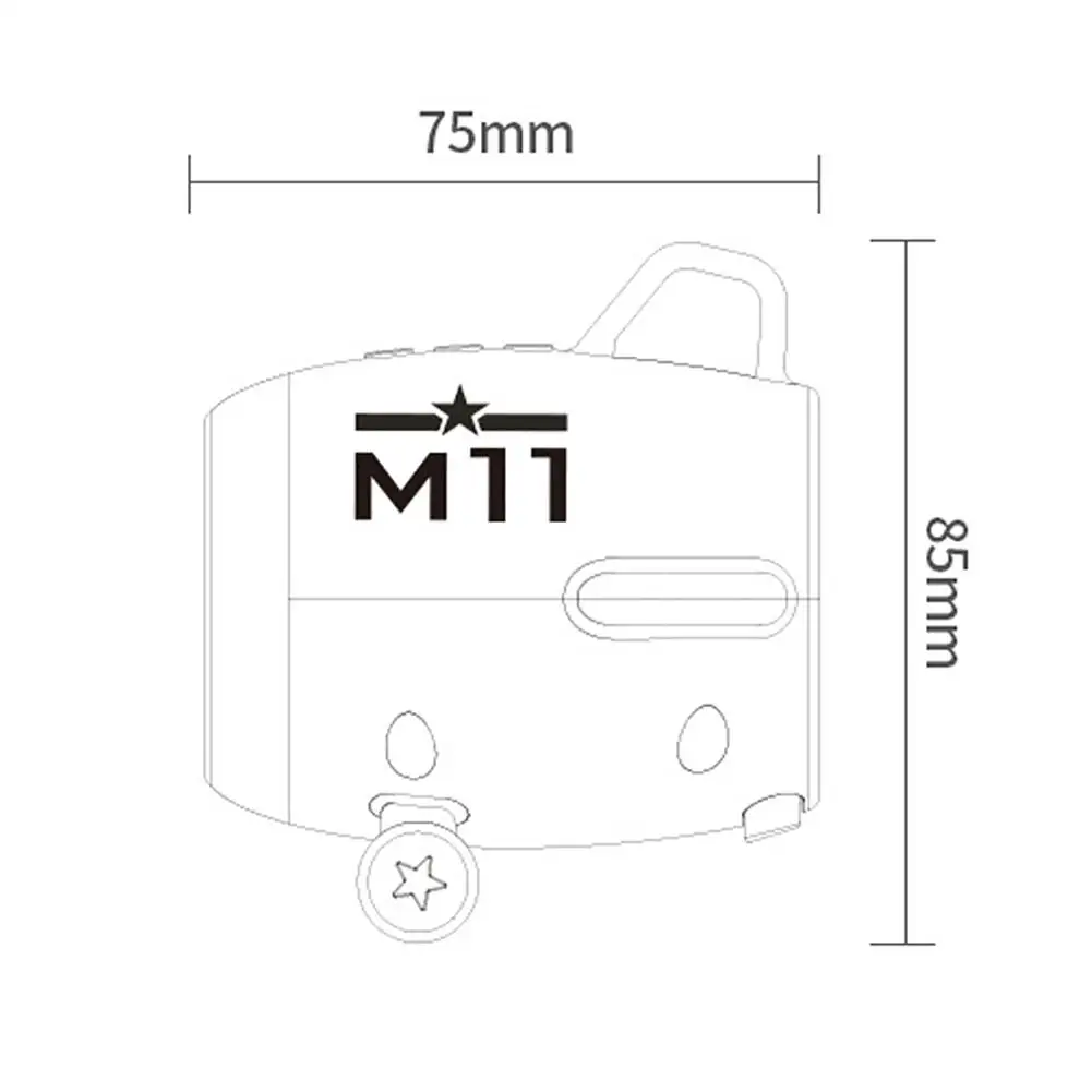 M11 маленький истребитель Мини Bluetooth динамик Портативный fm-радио с микрофоном USB порт TF карта беспроводной бас стерео аудио самолет динамик