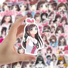 

50PCS Anime Cute Kawaii Girl Kizuna Stickers To DIY Motorcycle Skateboard Stationery Laptop Guitar Suitcase Bike Waifu Sticker