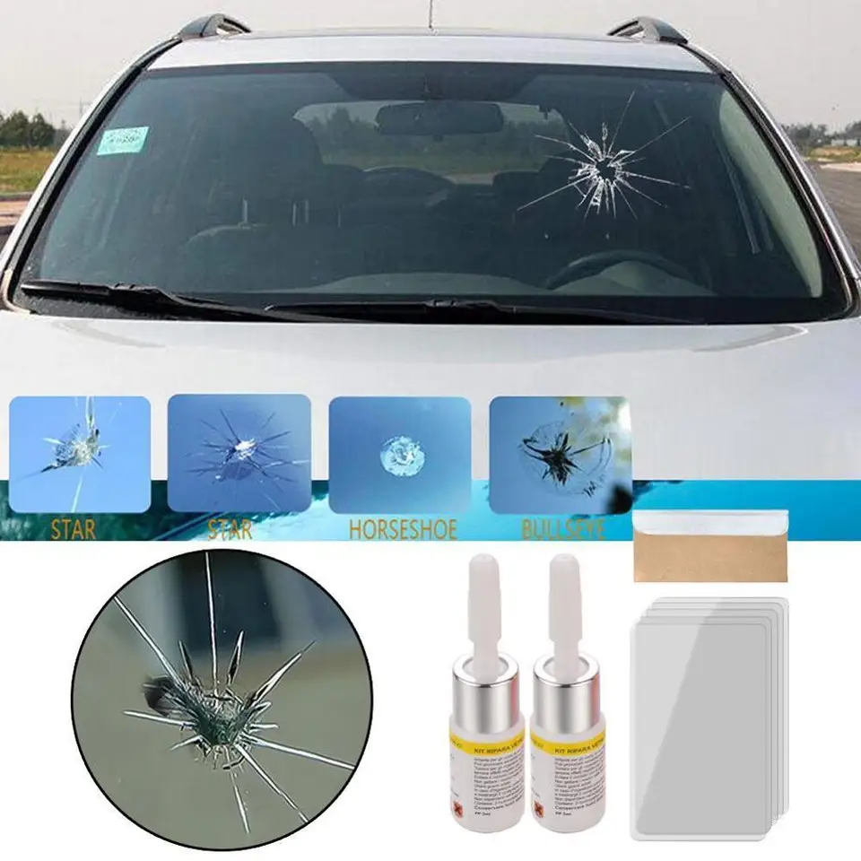 Services Installation Car Truck Window Glass Scratch Crack Chip Resin Windscreen Windshield Repair Kit Automotive