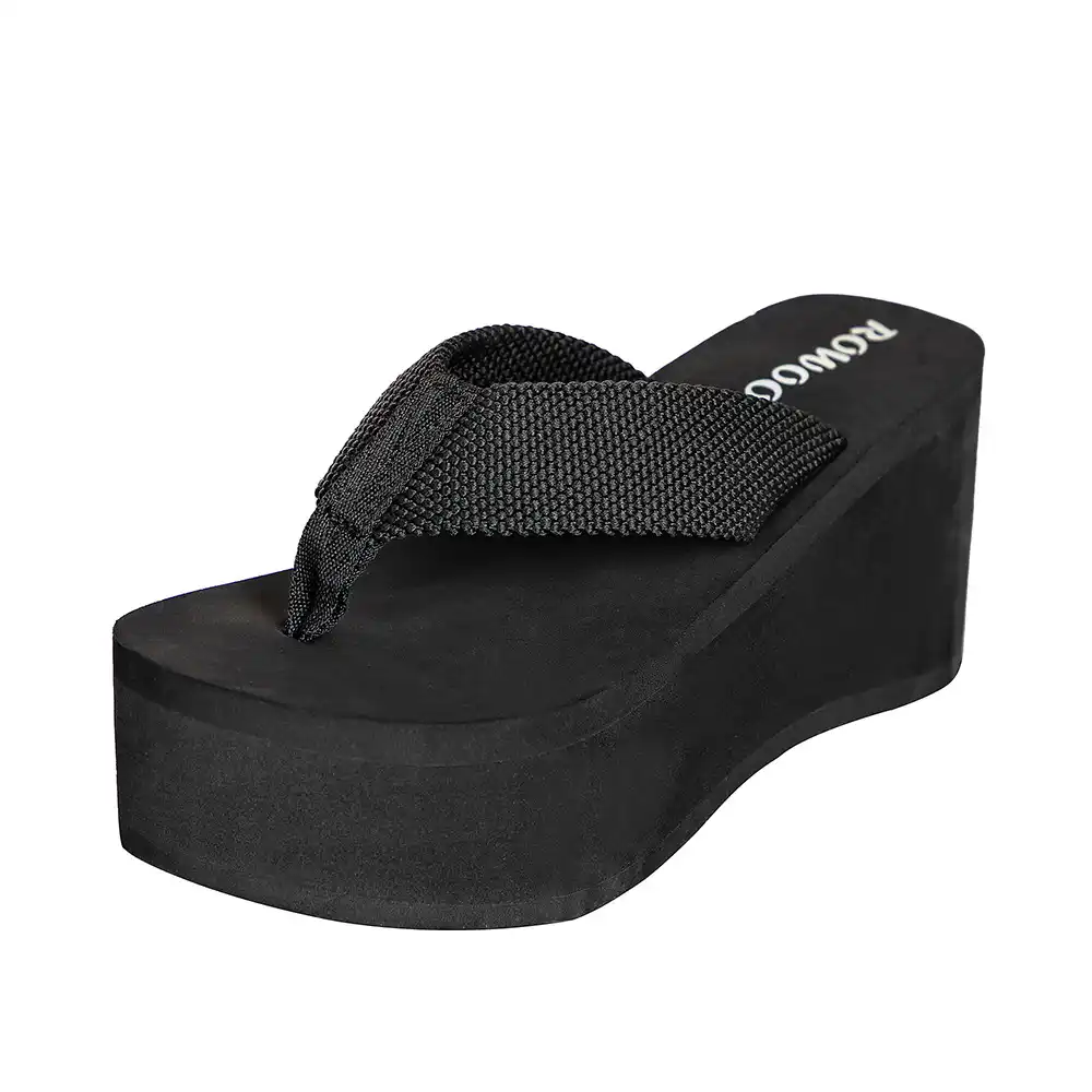 4 inch platform flip flops