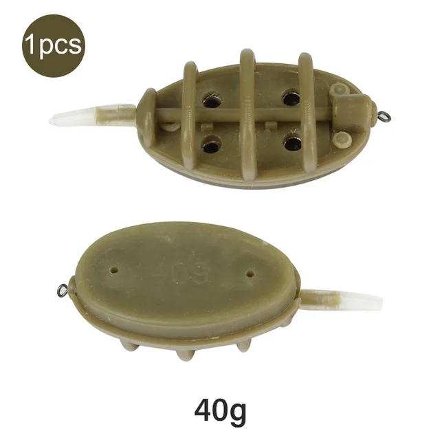 40g Для рыбалки на карпа, встроенный метод подачи 15/20/25/35g 30/40/50/60 г рыболовные аксессуары для приманки высокое Ёмкость свинцовый грузик приманки - Цвет: 40g