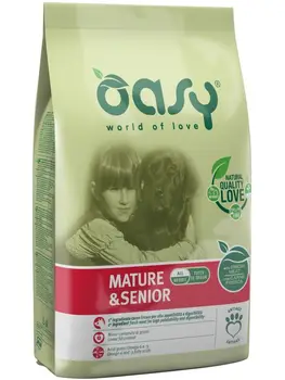 

Oasy dry dog Marure and senior for dogs over 6 years old with chicken-3 kg x 1 pc
