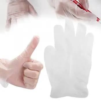 

100pcs Disposable PVC Gloves Transparent Waterproof Gloves for Home Dentist Tattoo Supplie household general cleaning Gloves a