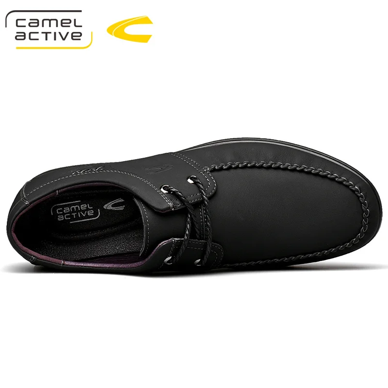 Camel Active/Новая мужская обувь из натуральной кожи; сезон лето-осень; повседневная обувь в деловом стиле; Легкая удобная обувь на шнуровке