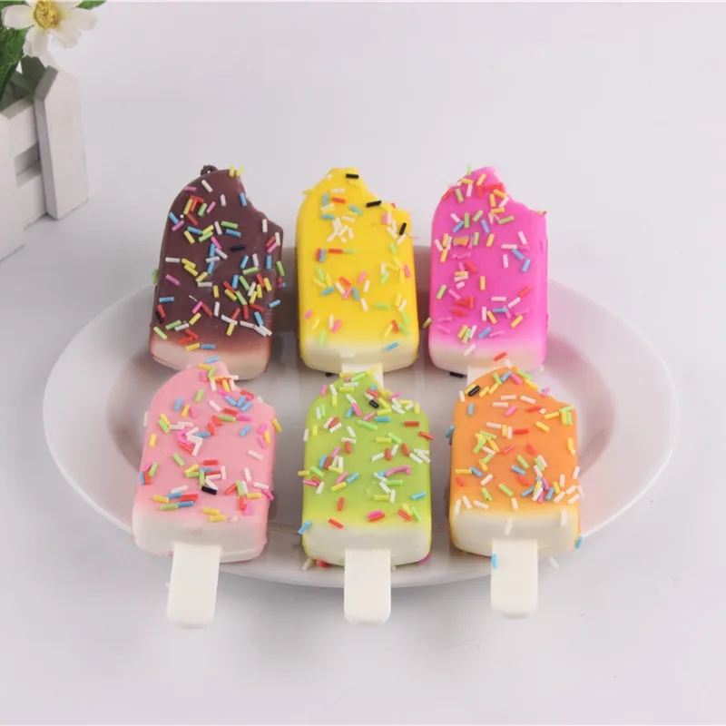 

1PC Cute Ice Cream Squishy Slow Recovery Decompression Toy Keychain Mobile Phone Pendant Fragrance Child Toy Fun Holiday Gift