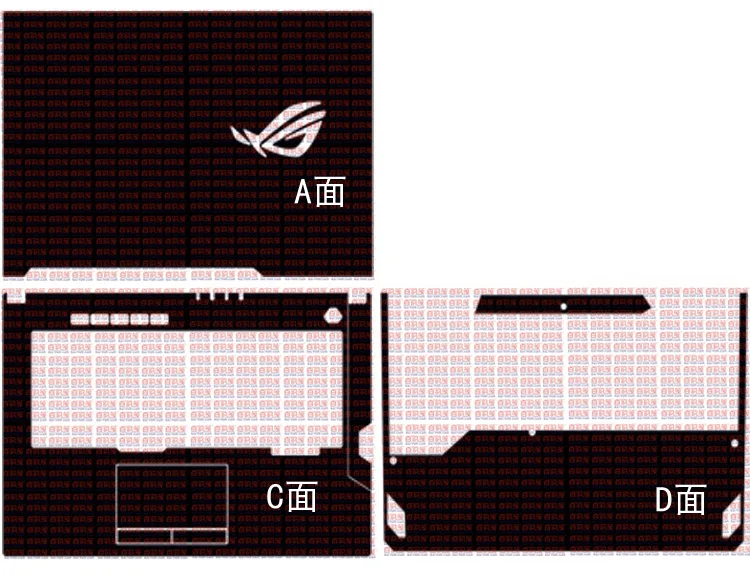 Чехол-наклейка из углеродного волокна для ноутбука ASUS ROG Strix III G531GU G531GV G531GT G531GW 15 6