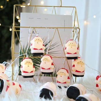 

2Pcs 300cm 20LED Santa Claus String Lights Battery Operated Light Christmas Props Waterproof Outdoor Decor Home Ornament