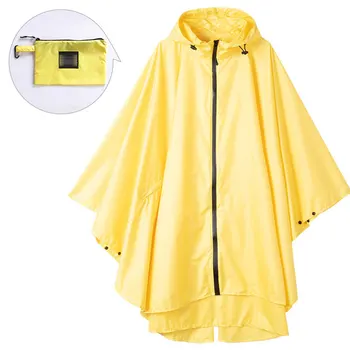 

Black trench Coat fashion Style Hooded Women men unisex Raincoat Outdoor Rain Poncho Waterproof Rain Coat Colors Rainwear 2020