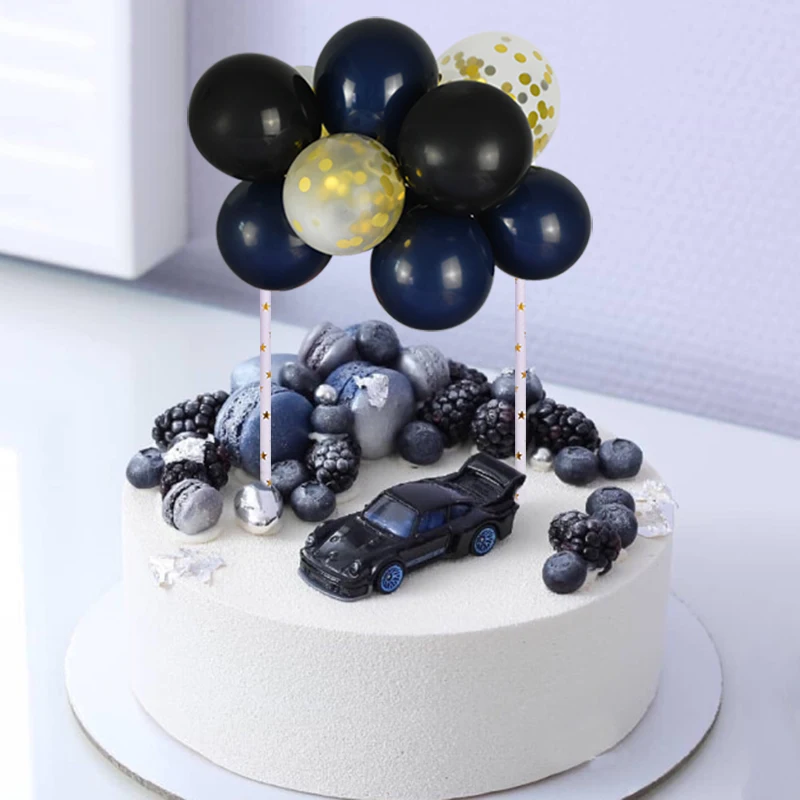 Decoration De Gateau En Forme De Nuage Avec Ballons Colores 5 Pouces 1 Ensemble Fournitures Pour Anniversaire Fete Prenatale Mariage Dessus De Gateau Drapeau Aliexpress
