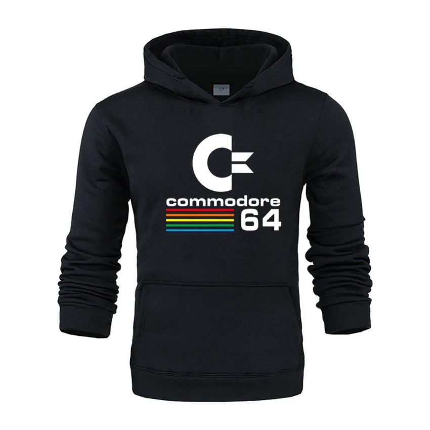

Commodore 64 Printed Men's Amiga Retro 8-bit Ultra Cool Design Men's Hooded Sweatshirts 2020 New Arrival Fashion Male hoody