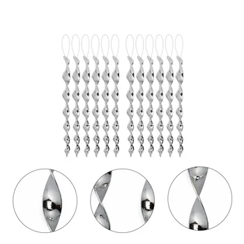 

12pcs Protective Effective Reflective Twisting Scare Rods Bird Repellent Rods for Garden Balcony