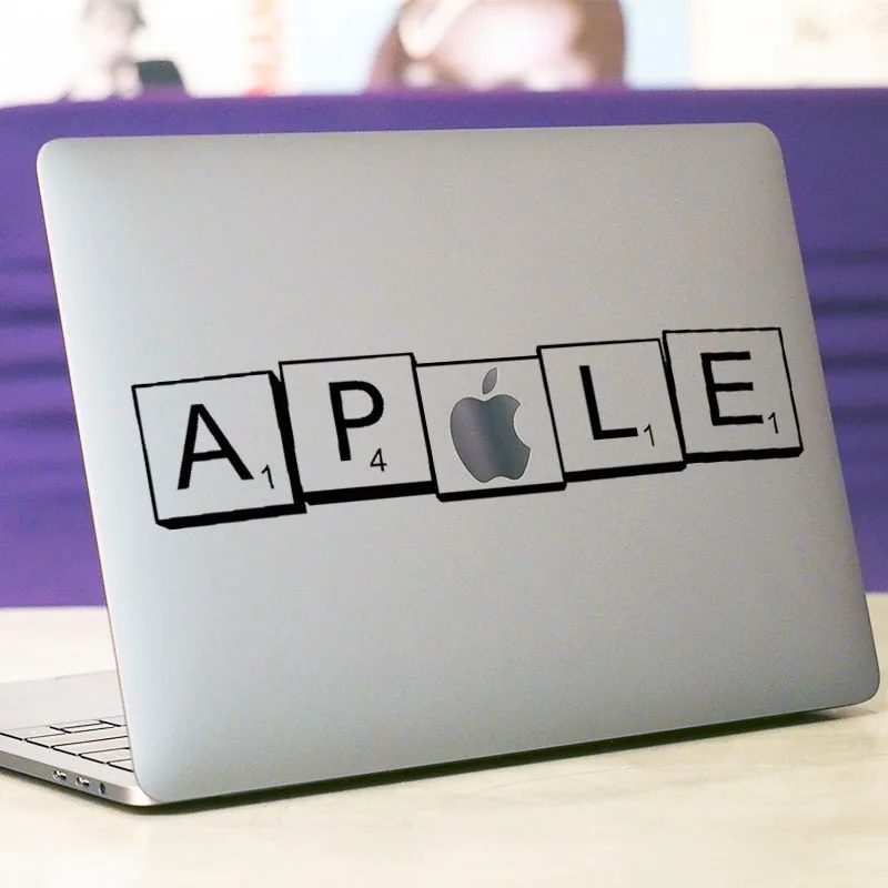 3D Square Logo Laptop Sticker for font b Apple b font font b Macbook b font