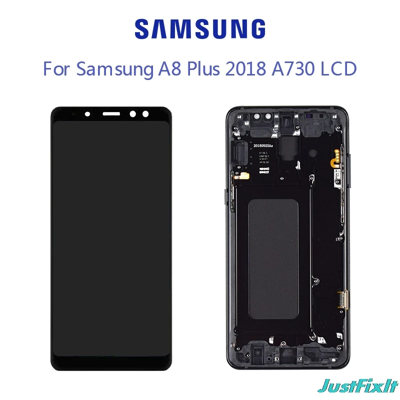 Супер AMOLED ЖК-экран для SAMSUNG Galaxy A8 Plus A730 A730x ЖК-дисплей сенсорный экран дигитайзер Замена
