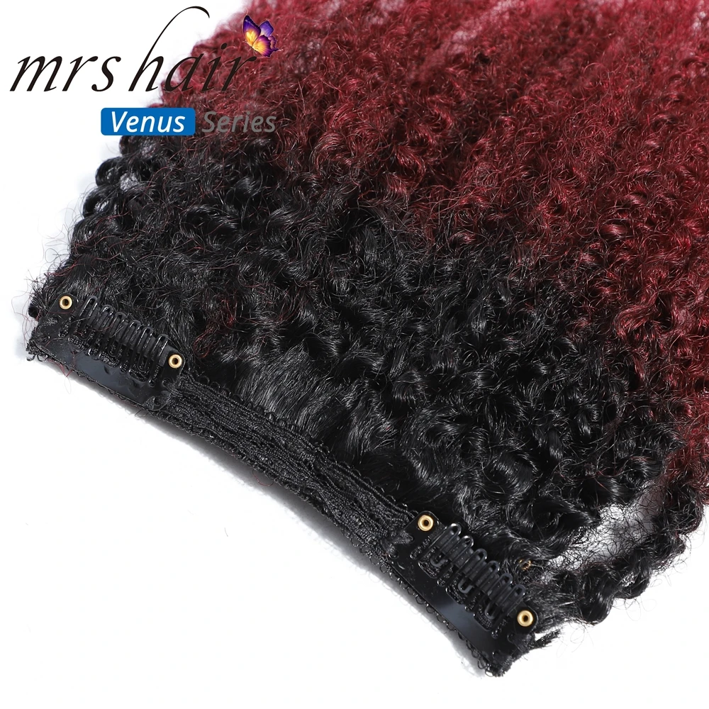Кудрявые накладные волосы MRSHAIR для женщин 8 шт./компл. бразильские человеческие