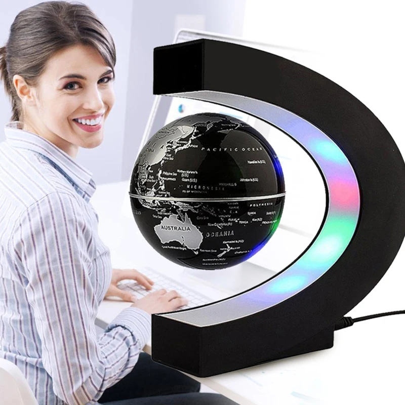 

Globe Lamp Terrestrial Globe Light Novelty Romantic World Map LED Decoration Home Study Living Room Bedroom 6 Inches Luminous