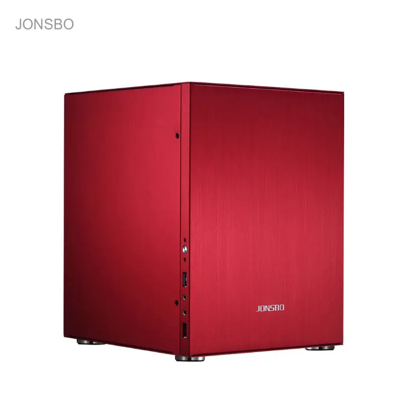 Jonsbo C2 розовый алюминиевый мини ITX MATX чехол для компьютера USB3.0 игровой маленький