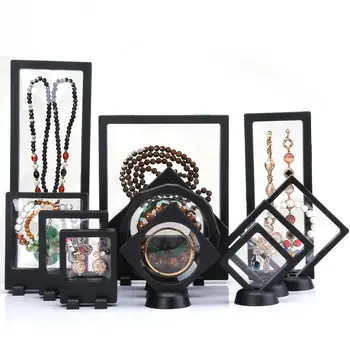 

10Pcs/Set 3D Floating Frame Shadow Jewelry Packaging Box Picture Frame Jewelry Display Protection LXH