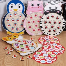 Детские игрушки, деревянные игрушки, шахматы с памятью, Детские Ранние развивающие игрушки, 3d пазлы, семейные, вечерние, повседневные игры, пазлы, подарок