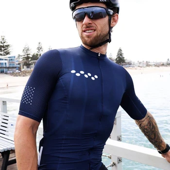 

Cycling Jersey for Men Summer Navy Blue Sky Team Racing Short Sleeve Jersey Ropa Ciclismo Hombre Maglia Bicicleta