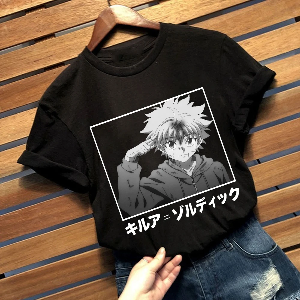 Hunter x Hunter Mens Killua Black Shirt New S, M, L, XL