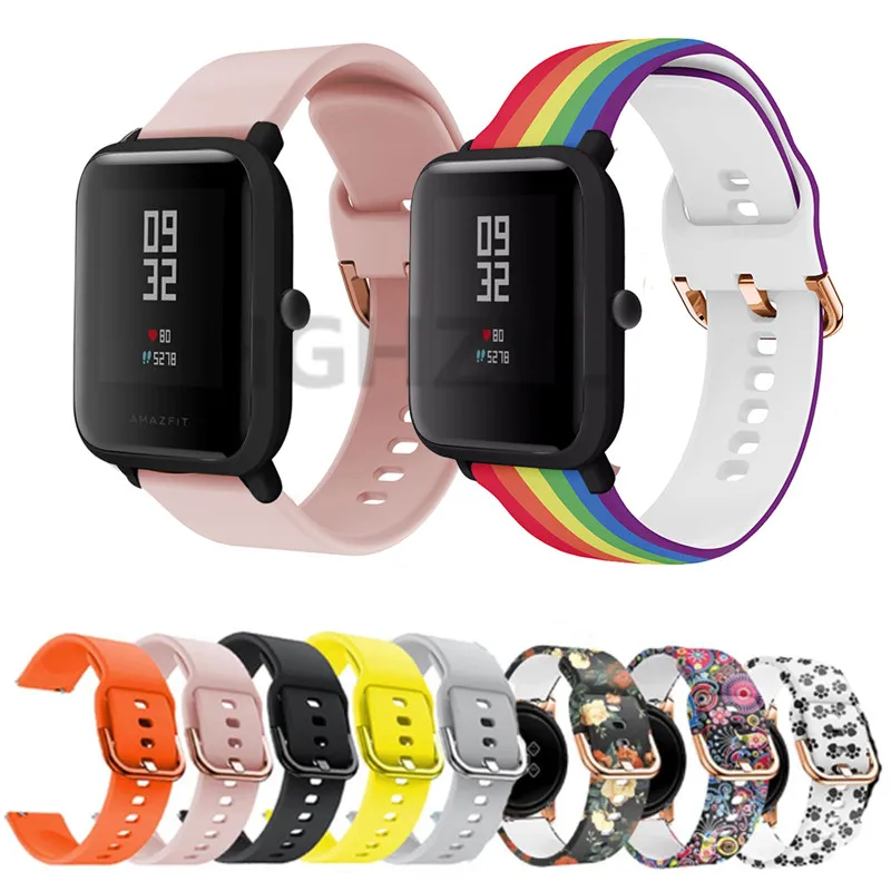 Наручный ремешок для Xiaomi Huami Amazfit GTS силиконовые ремешки часов bip 1S Замена Браслет