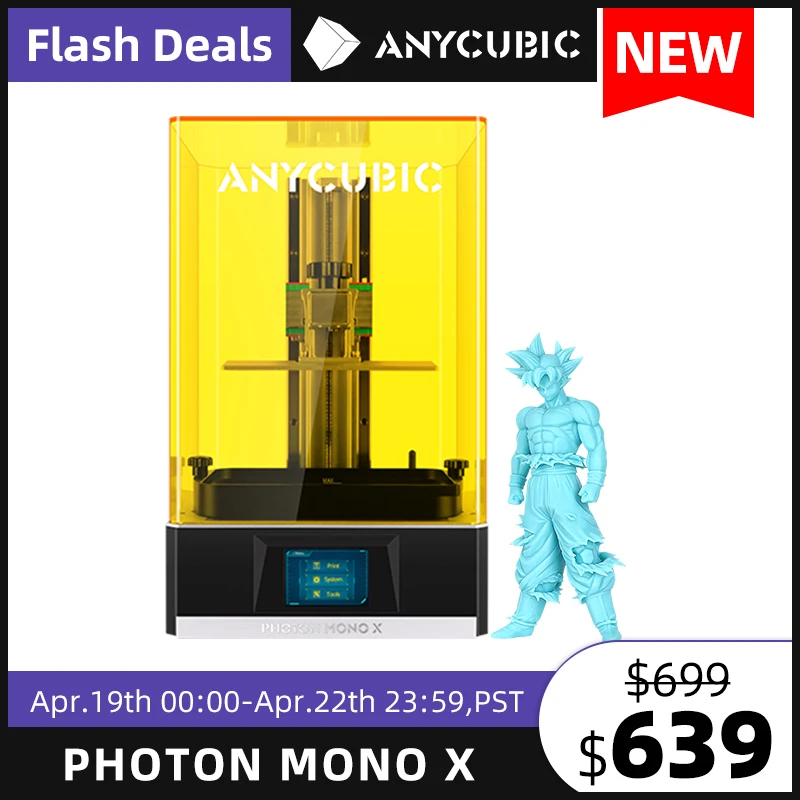 ANYCUBIC Photon Mono X 3d Printer 8.9''4K Monochrome LCD Huge Build Volume 192*120*245mm Support APP Remote Control impresora 3d