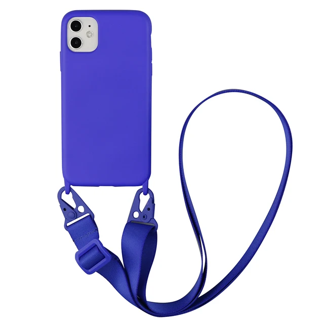 Crossbody Necklace Chain Cell Phone Case for iPhone 13 12 11 pro XS MAX XR 6 7 8 Plus SE Lanyard Silicone Neck Strap Cover Tape 5