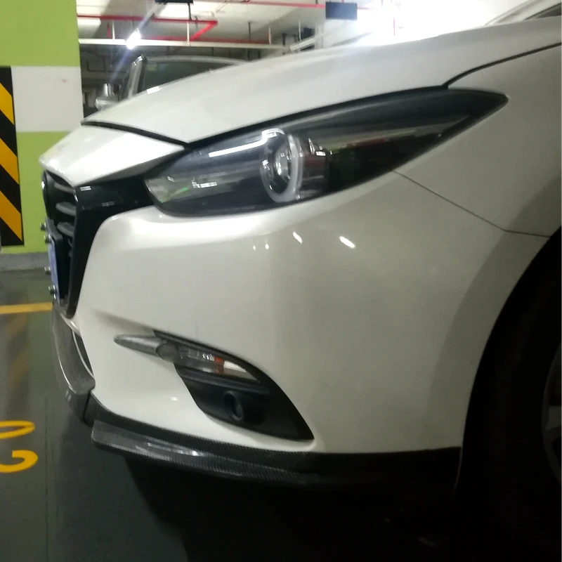 Передний бампер для губ Диффузор для Mazda 3 Axela переднего бампера Диффузор защитные бамперы тюнинг-пакет для Axela
