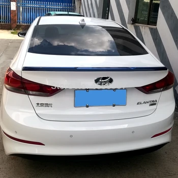 

UBUYUWANT For Hyundai Elantra Spoiler High Quality ABS Material Car Rear Wing Rear Spoiler For Hyundai Elantra Spoiler 2017 2018