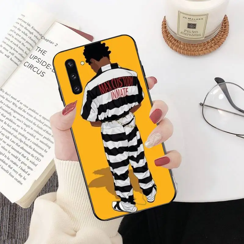 PENGHUWAN Kodak Black Rapper Soft Silicone Black Phone Case For Samsung Galaxy J7 J8 J6 Plus 2018 Prime Note 7 8 9 10 pro