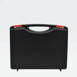 Caisse d'emballage portative d'outil de étui de transport en plastique 275x230x82mm étui rigide protecteur vide pour des outils de matériel, noir 