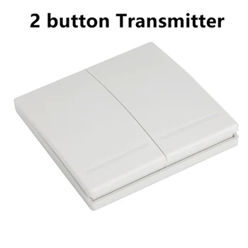 

433Mhz 220V 2 Channel Wireless Remote Control Switches Receiver Switch & 2 Channel Remote Controls Wall Panel RF Transmitter
