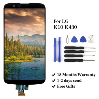 

1Pcs For LG K10 K430 lcd Display Touch Screen Panel Digitizer Assembly Replacement For LG K10 K430 Lcd Touch Without IC