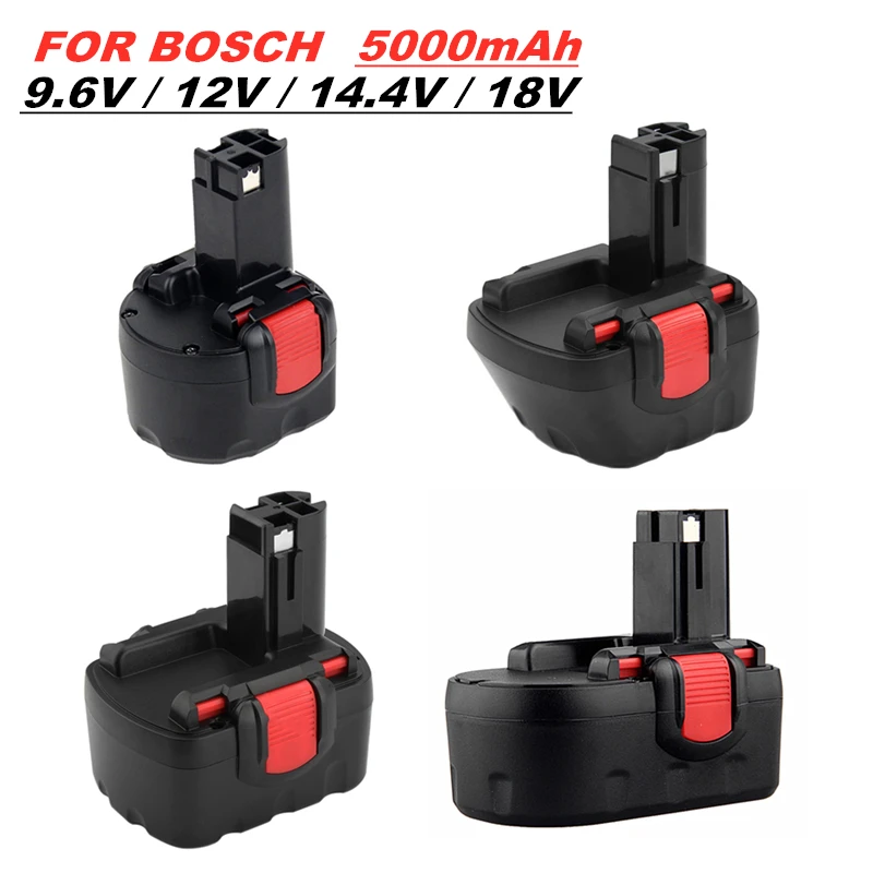 9,6 в/12 В/14,4 В/18 в 5000 мАч для Bosch BAT043 BAT048 BAT025 BAT140 BAT045 BAT120 Ni-CD аккумуляторная батарея для Bosch 2607335533